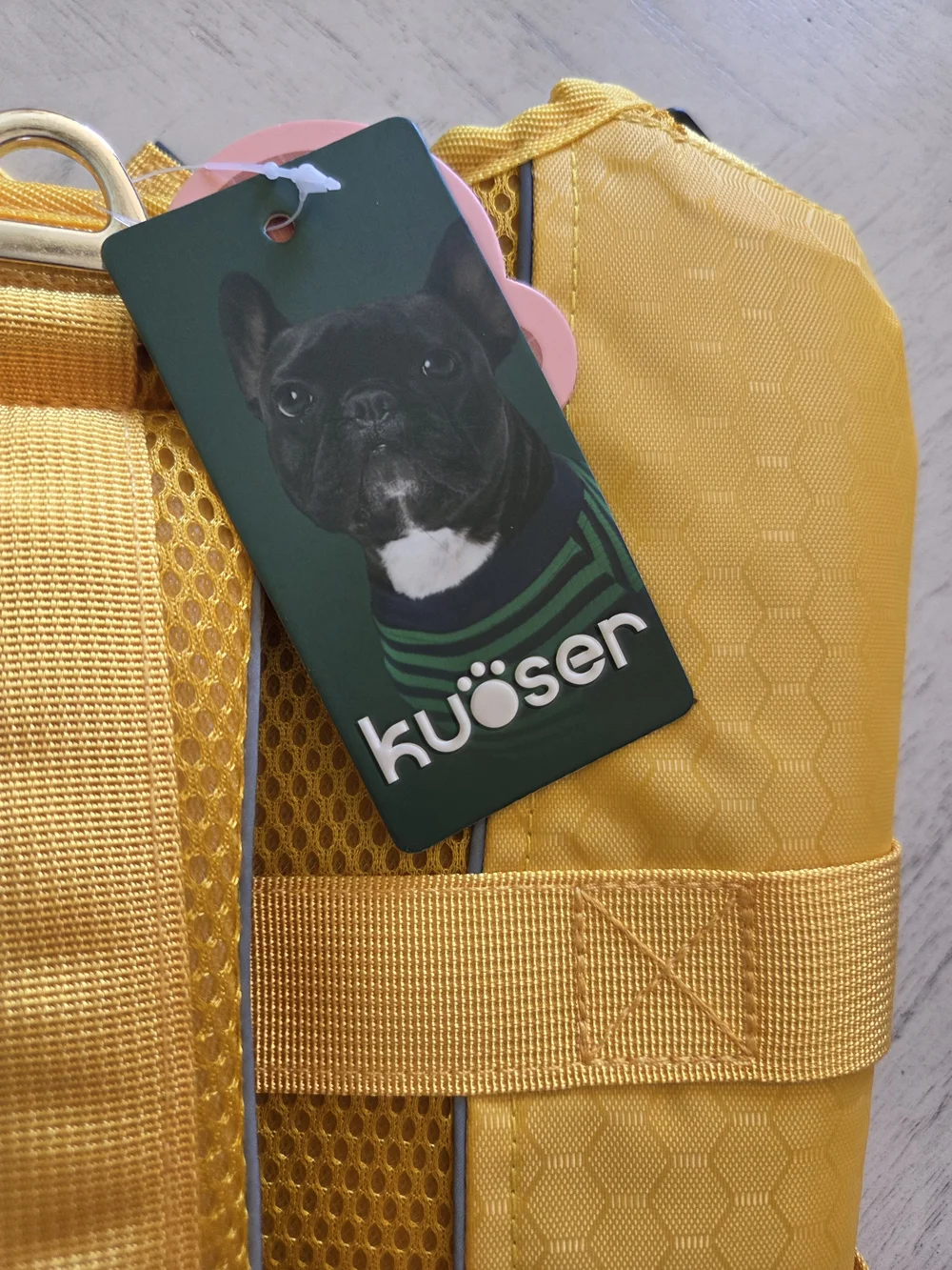 Kuoser Dog Life Jacket, High Flotation Reflective Dog Life Vest, Yellow, M